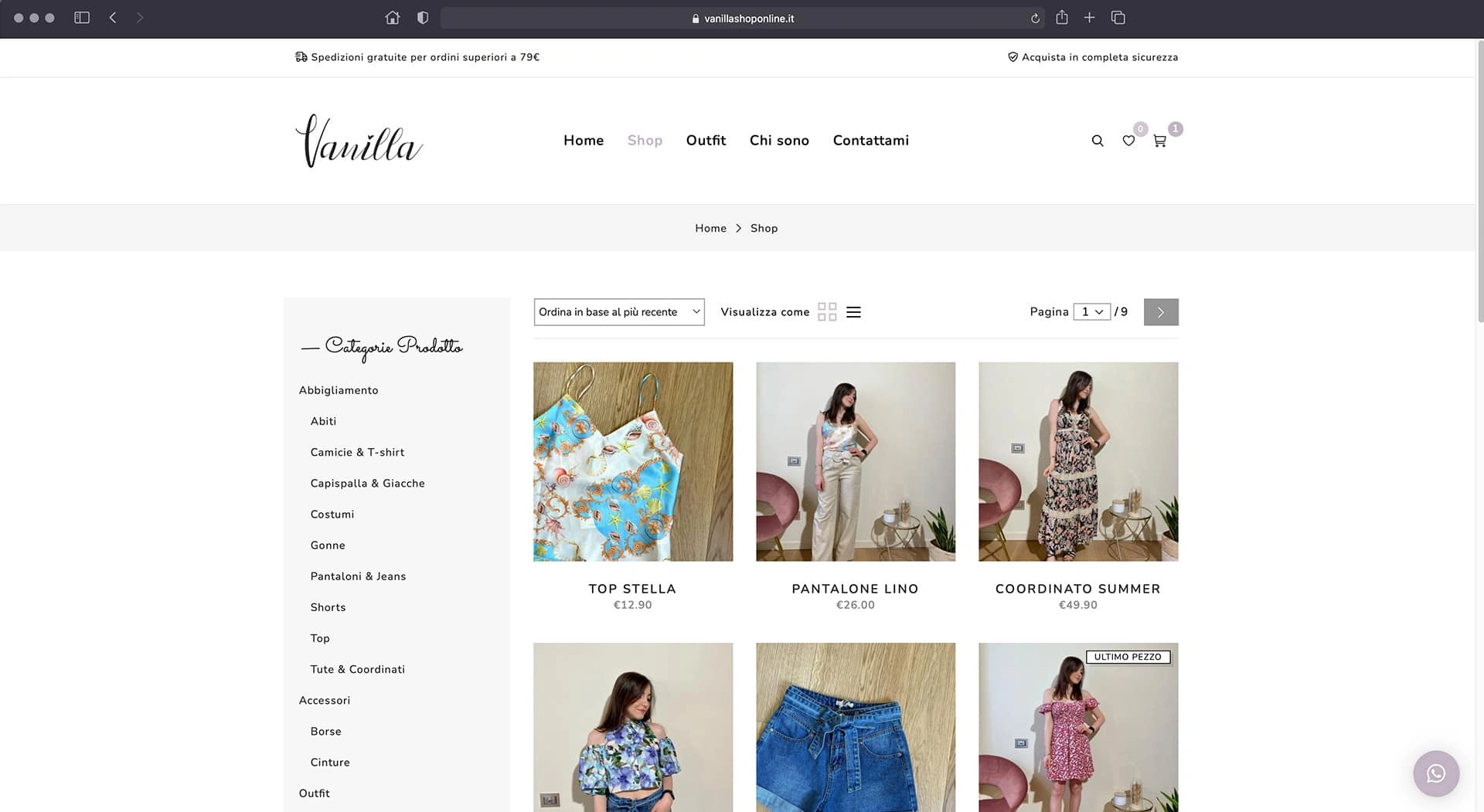 Vanilla Shop Online
