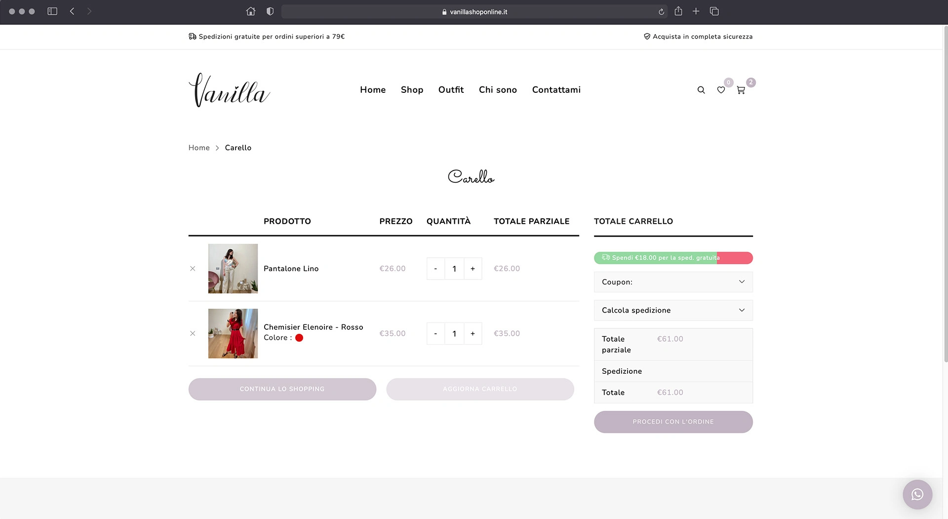 Vanilla Shop Online