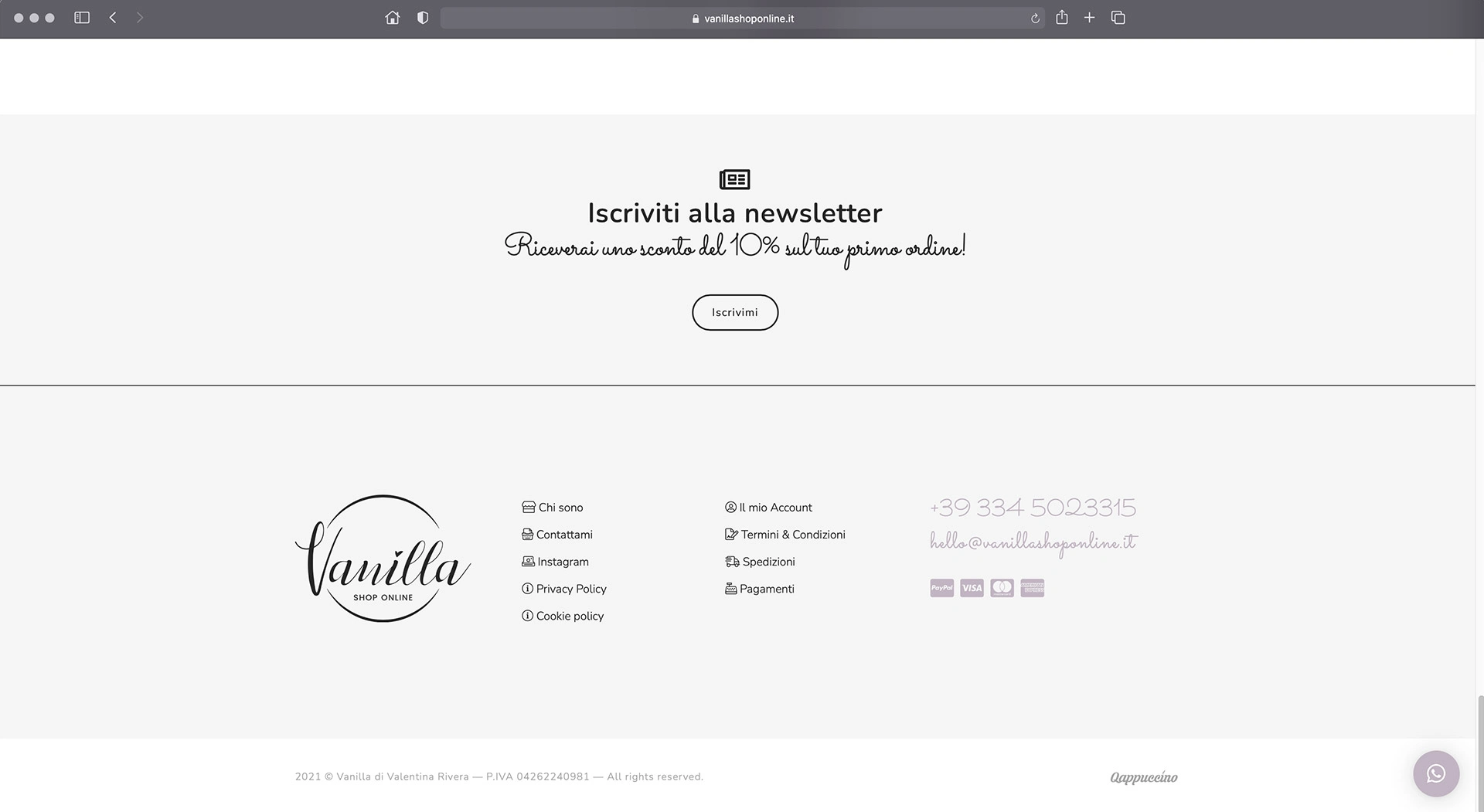 Vanilla Shop Online